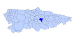 Llangreu Asturies map